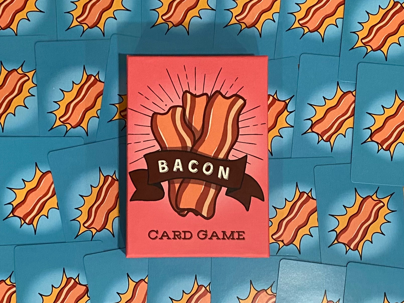 bacon card sleeves Magnum 7 Wonders (65x100mm) Collect Bacon Points Flamecraft Compatible Card Sleeve Bundle