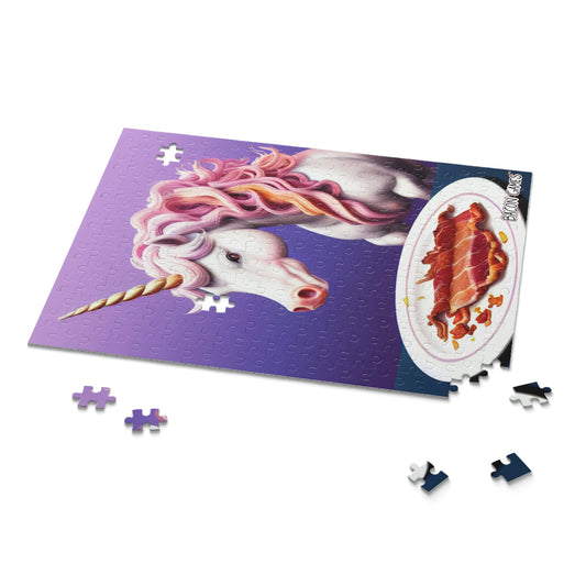 Unicorns Love Bacon - Puzzle (120, 252, 500-Piece)